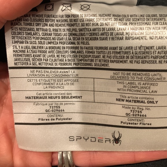 Mens Spyder Jacket large - Picture 5 of 7